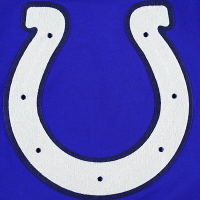 Pro Standard Royal Indianapolis Colts Mash Up Pullover Sweatshirt In Royal