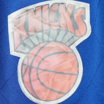 Shop Mitchell & Ness Blue New York Knicks 1991 Hardwood Classics 75th Anniversary Swingman Shorts