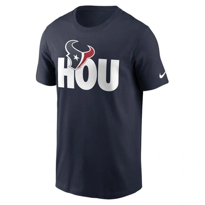 Shop Nike Navy Houston Texans Local Essential T-shirt