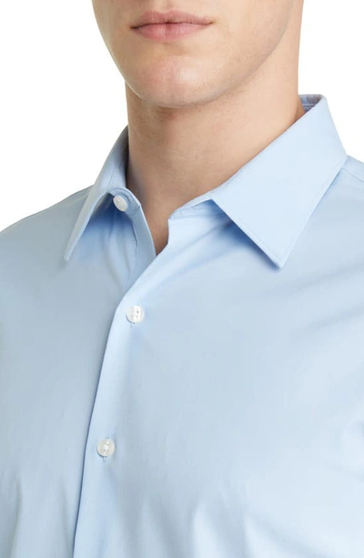 Shop Bonobos Slim Fit Tech Button-up Shirt In Solid - Blue