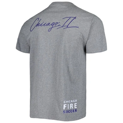 Shop Mitchell & Ness Gray Chicago Fire City Tee