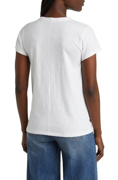Shop Rag & Bone Rbny Coffee Patch Organic Pima Cotton T-shirt In White