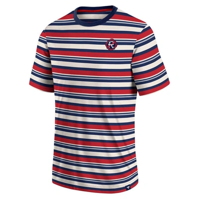 Fanatics Branded Red New England Revolution Shot Clock Stripe T-shirt In Red