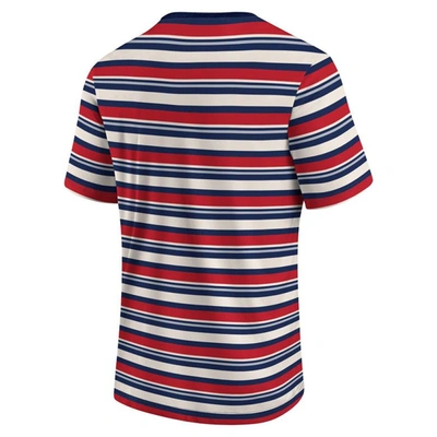Fanatics Branded Red New England Revolution Shot Clock Stripe T-shirt In Red