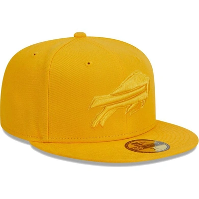 Shop New Era Gold Buffalo Bills Color Pack 59fifty Fitted Hat