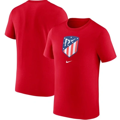 Shop Nike Red Atletico De Madrid Crest T-shirt