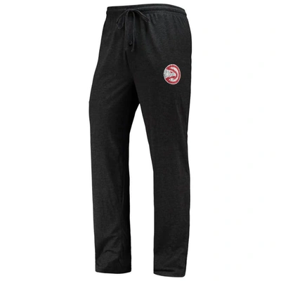 Shop Concepts Sport Black/red Atlanta Hawks Long Sleeve T-shirt & Pants Sleep Set