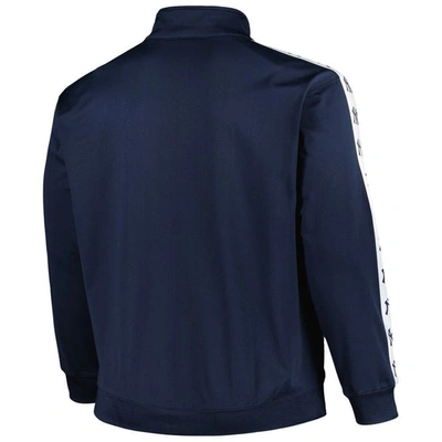 Shop Profile Navy New York Yankees Big & Tall Tricot Track Full-zip Jacket