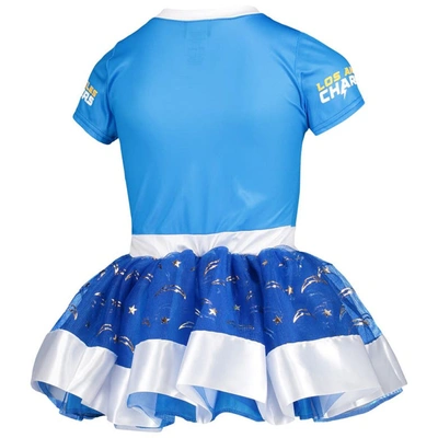 Shop Jerry Leigh Girls Youth Powder Blue Los Angeles Chargers Tutu Tailgate Game Day V-neck Costume
