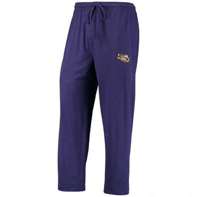 Shop Concepts Sport Purple/heathered Charcoal Lsu Tigers Meter Long Sleeve T-shirt & Pants Sleep Set