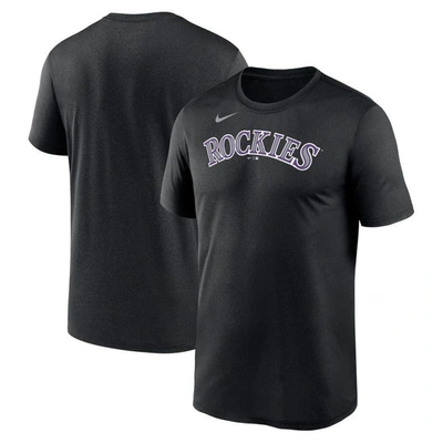 Shop Nike Black Colorado Rockies New Legend Wordmark T-shirt