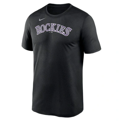 Shop Nike Black Colorado Rockies New Legend Wordmark T-shirt
