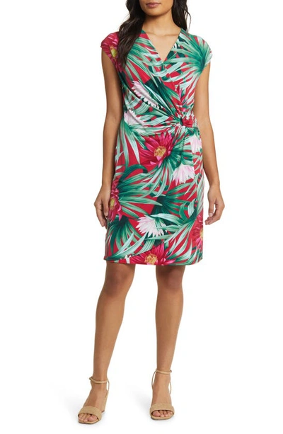 Shop Tommy Bahama Clara Blooming Vista Dress In Tango Red