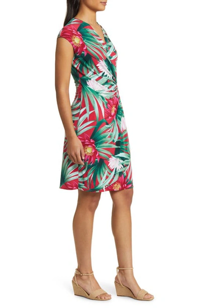 Shop Tommy Bahama Clara Blooming Vista Dress In Tango Red