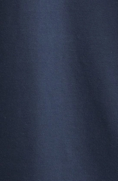 Shop Moncler Embroidered Logo T-shirt In Dark Navy Blue