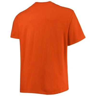 Shop Champion Orange Clemson Tigers Big & Tall Arch Over Wordmark T-shirt