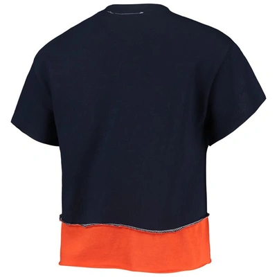 Shop Refried Apparel Navy Detroit Tigers Cropped T-shirt