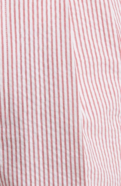 Berle Seersucker Shorts In Red
