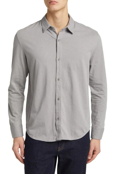 Shop Goodlife Sea Wash Button-up Shirt In Alloy