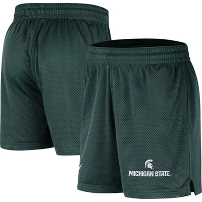 Shop Nike Green Michigan State Spartans Mesh Performance Shorts
