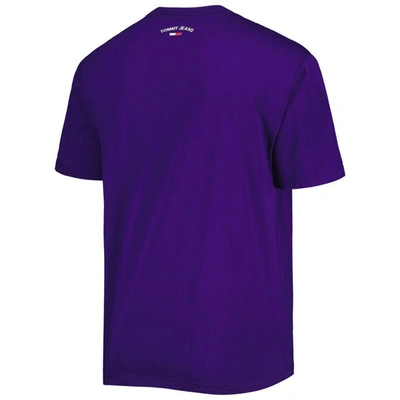 Shop Tommy Jeans Purple Los Angeles Lakers Mel Varsity T-shirt