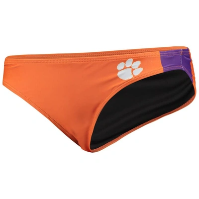 Shop Foco Orange Clemson Tigers Wordmark Bikini Bottom