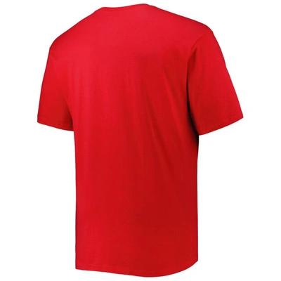 Shop Profile Red Atlanta Hawks Big & Tall Heart & Soul T-shirt