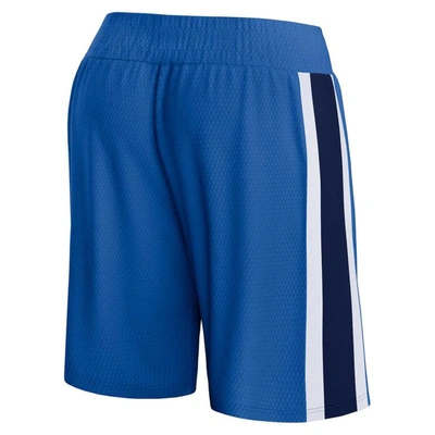 Shop Fanatics Branded Blue Dallas Mavericks Referee Iconic Mesh Shorts