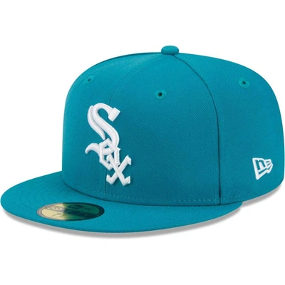 Shop New Era Turquoise Chicago White Sox 59fifty Fitted Hat