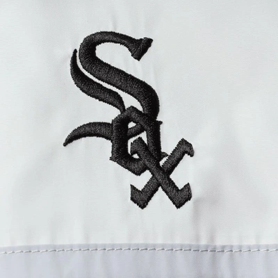 Shop The Wild Collective Black Chicago White Sox Colorblock Track Raglan Full-zip Jacket