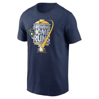 Shop Nike Navy Milwaukee Brewers Brewing Home Runs Local Team T-shirt