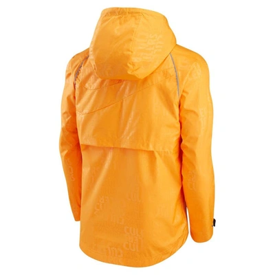 Shop Nike Orange Barcelona All-weather Full-zip Jacket