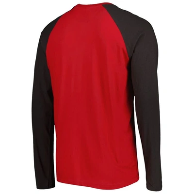 Shop New Era Red Tampa Bay Buccaneers Current Raglan Long Sleeve T-shirt