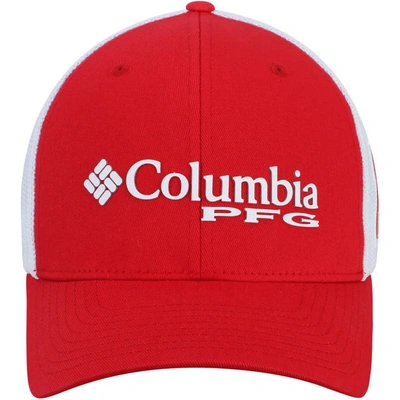 Shop Columbia Scarlet Nebraska Huskers Collegiate Pfg Flex Hat In Red