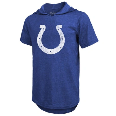 Shop Majestic Threads Anthony Richardson Royal Indianapolis Colts Player Name & Number Tri-blend Slim Fit