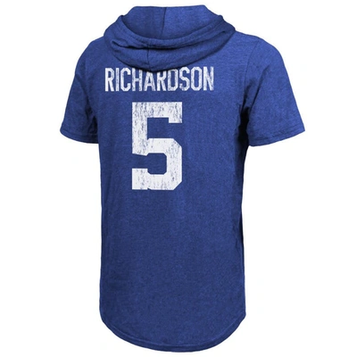 Shop Majestic Threads Anthony Richardson Royal Indianapolis Colts Player Name & Number Tri-blend Slim Fit
