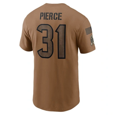 Shop Nike Dameon Pierce Brown Houston Texans 2023 Salute To Service Name & Number T-shirt