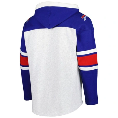 Shop 47 ' Buffalo Bills Heather Gray Gridiron Lace-up Pullover Hoodie