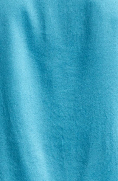 Shop Tom Ford Henley Stretch Silk Pajama Shirt In Aquamarine