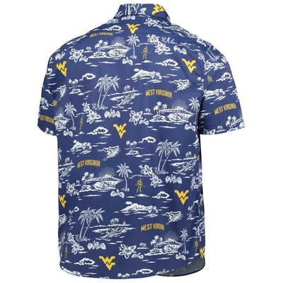 Shop Reyn Spooner Navy West Virginia Mountaineers Classic Button-down Shirt