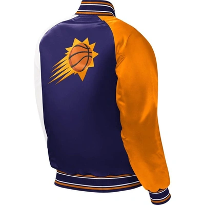 Shop Starter Youth  Purple Phoenix Suns Raglan Full-snap Varsity Jacket