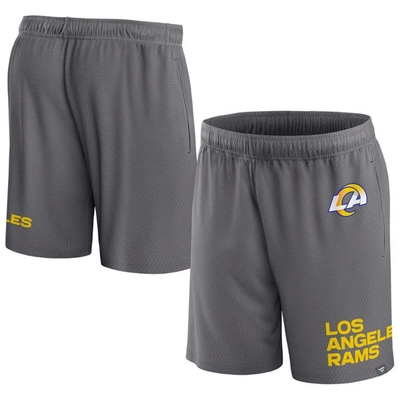 Shop Fanatics Branded Gray Los Angeles Rams Clincher Shorts
