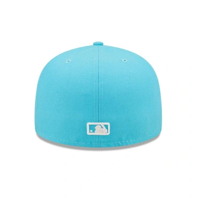Shop New Era Blue Boston Red Sox Vice Highlighter Logo 59fifty Fitted Hat