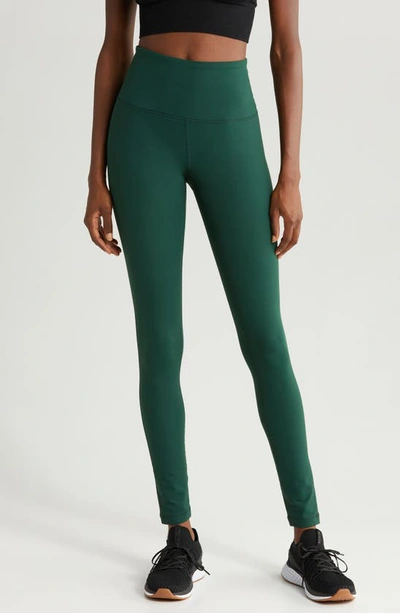 Zella Live In High Waist Leggings In Green Park