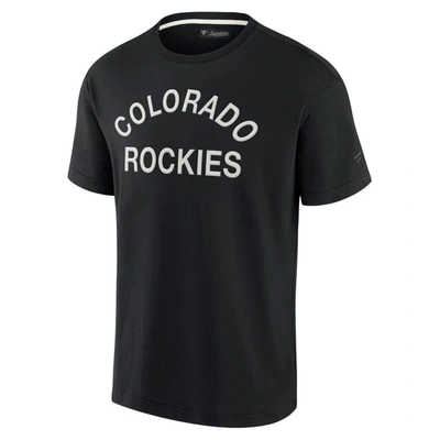 Shop Fanatics Signature Unisex  Black Colorado Rockies Elements Super Soft Short Sleeve T-shirt