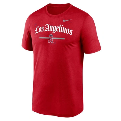 Shop Nike Red Los Angeles Angels Local Legend T-shirt