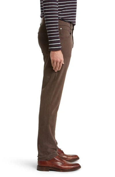 7 For All Mankind Slimmy Luxe Performance Plus Slim Fit Jeans In Chestnut