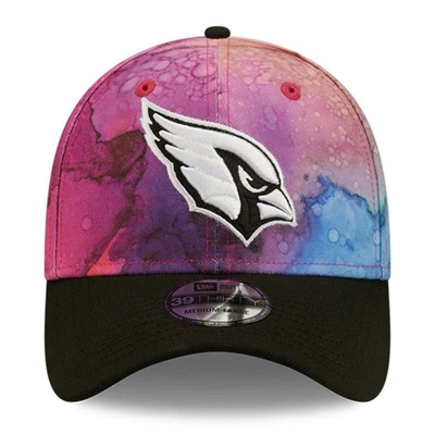 Shop New Era Pink/black Arizona Cardinals 2022 Nfl Crucial Catch 39thirty Flex Hat