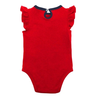 Shop Outerstuff Girls Newborn & Infant Red/heather Gray Washington Nationals Little Fan Two-pack Bodysuit Set