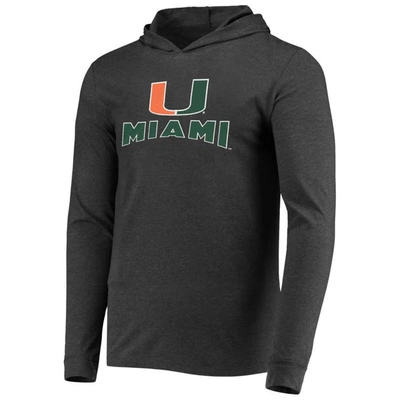 Shop Concepts Sport Green/heather Charcoal Miami Hurricanes Meter Long Sleeve Hoodie T-shirt & Jogger Paj